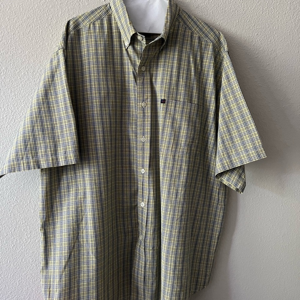 Ralph Lauren Yellow and Black Plaid Shirt